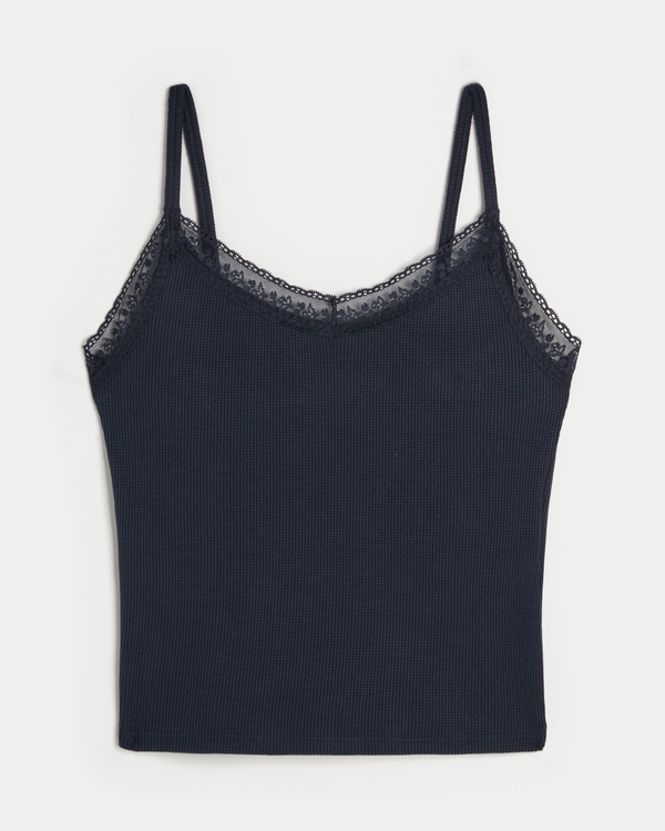 Gilly Hicks Waffle Lace Cami