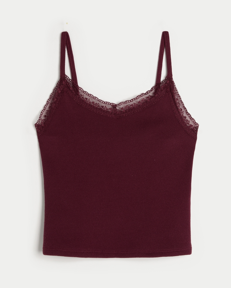 Gilly Hicks Waffle Lace Cami