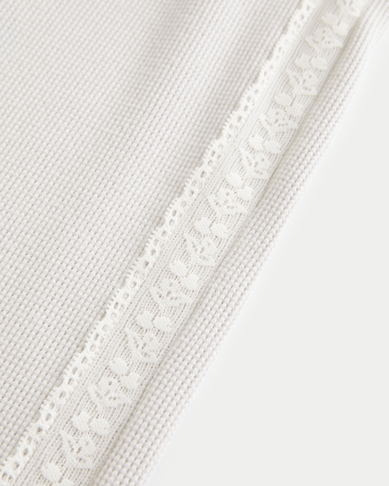 Gilly Hicks Waffle Lace Straight Pants