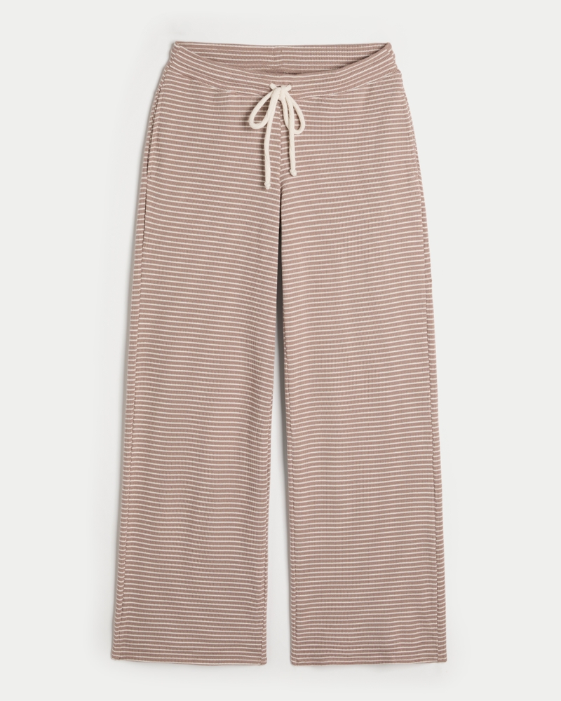 Gilly Hicks Waffle Lace Straight Pants