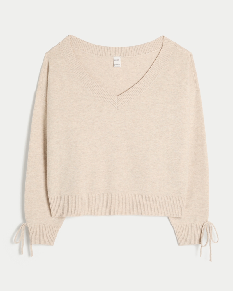 Gilly Hicks Cozy Off-the-Shoulder Bow Sweater