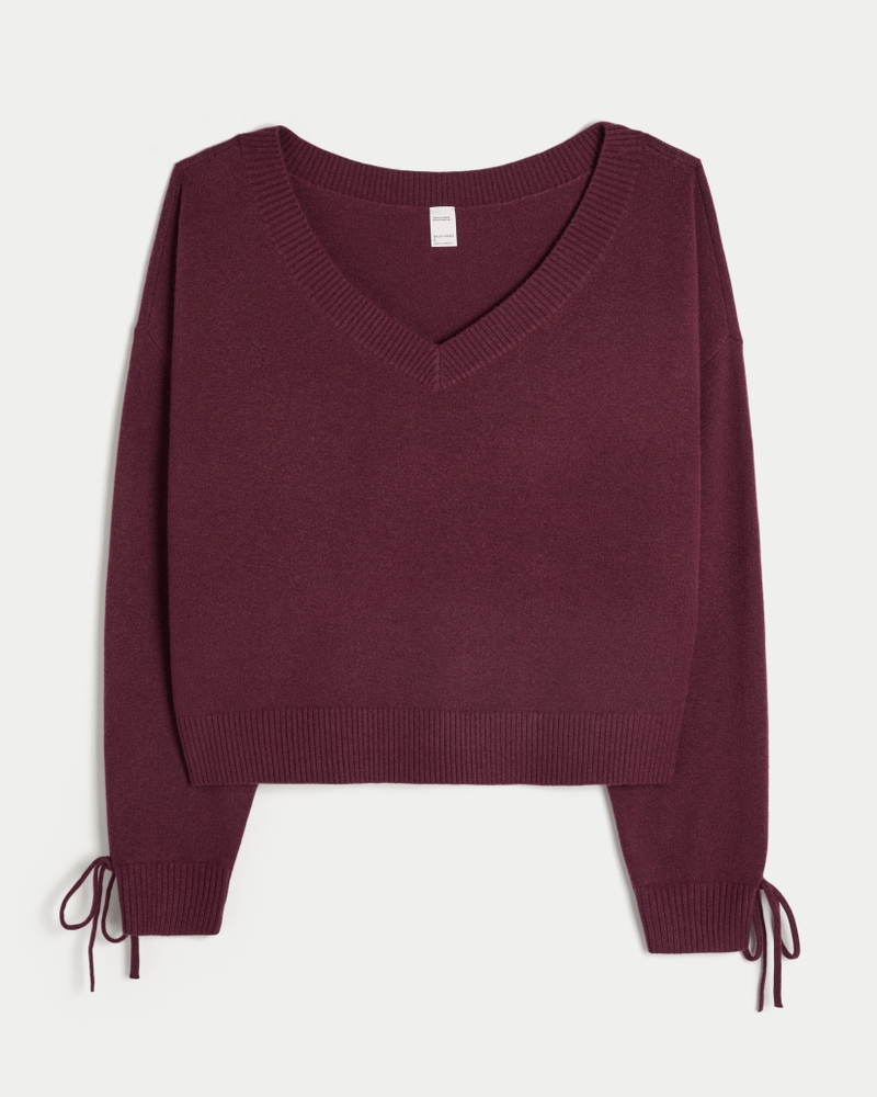Gilly Hicks Cozy Off-the-Shoulder Bow Sweater