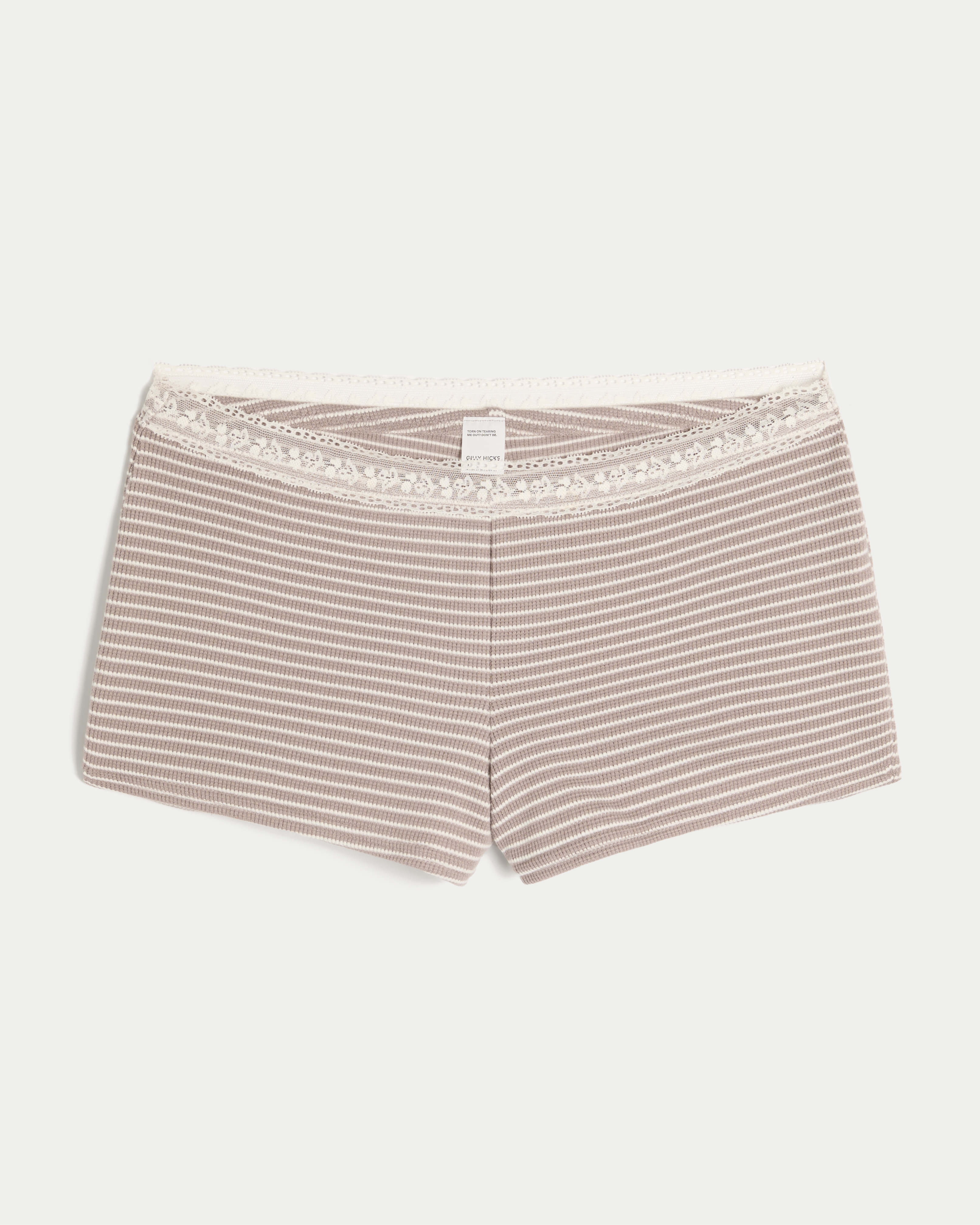 Gilly Hicks Waffle Lace Shortie Shorts