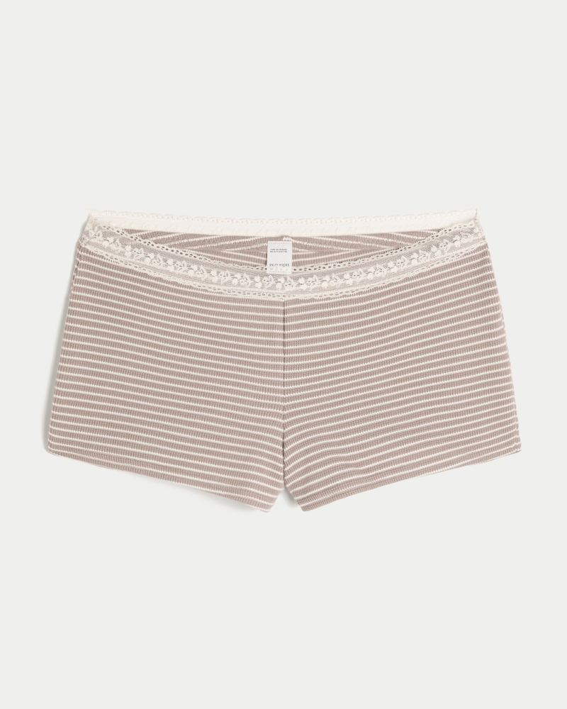 Gilly Hicks Waffle Lace Shortie Shorts