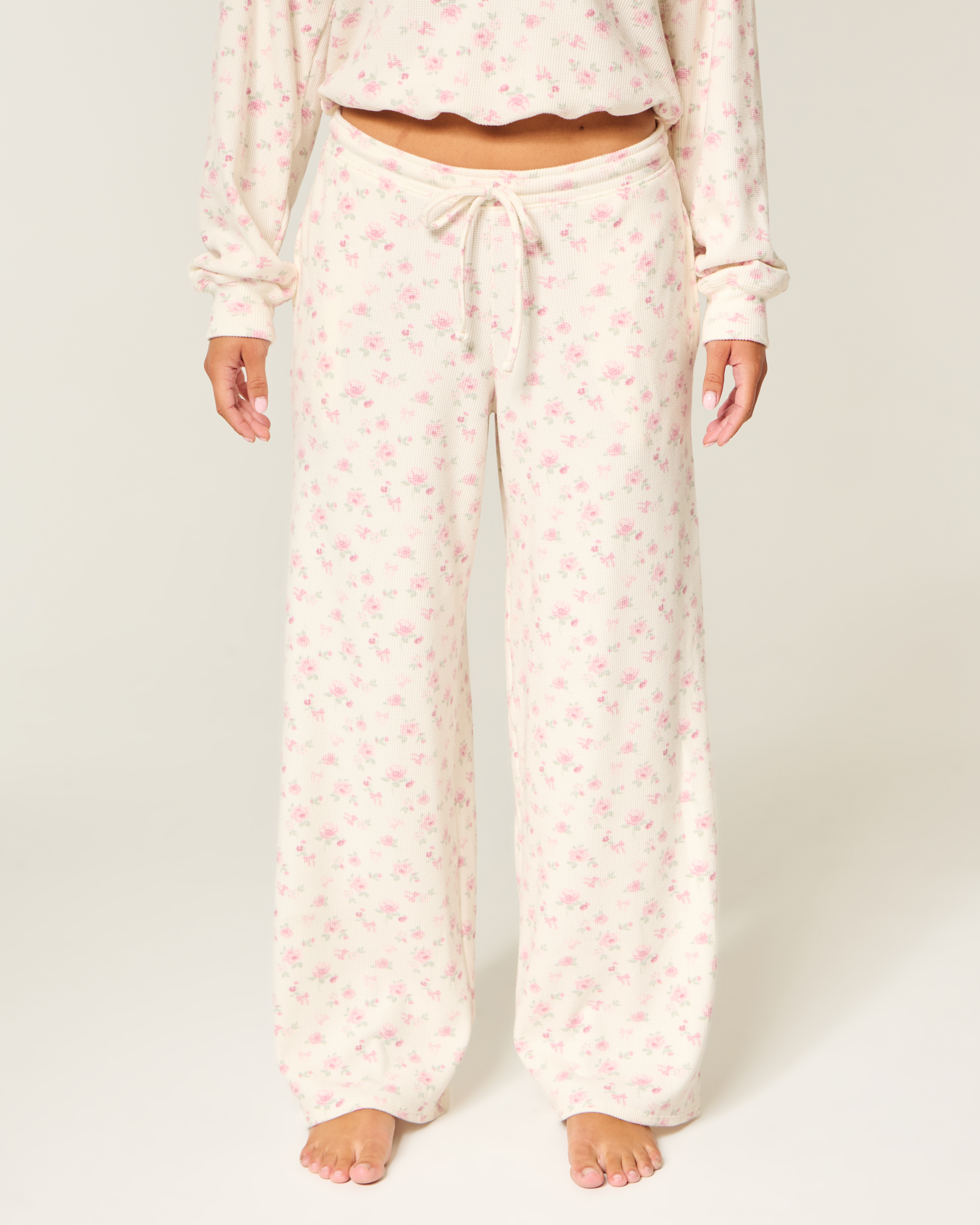 Gilly Hicks Baggy Cozy Waffle Pants