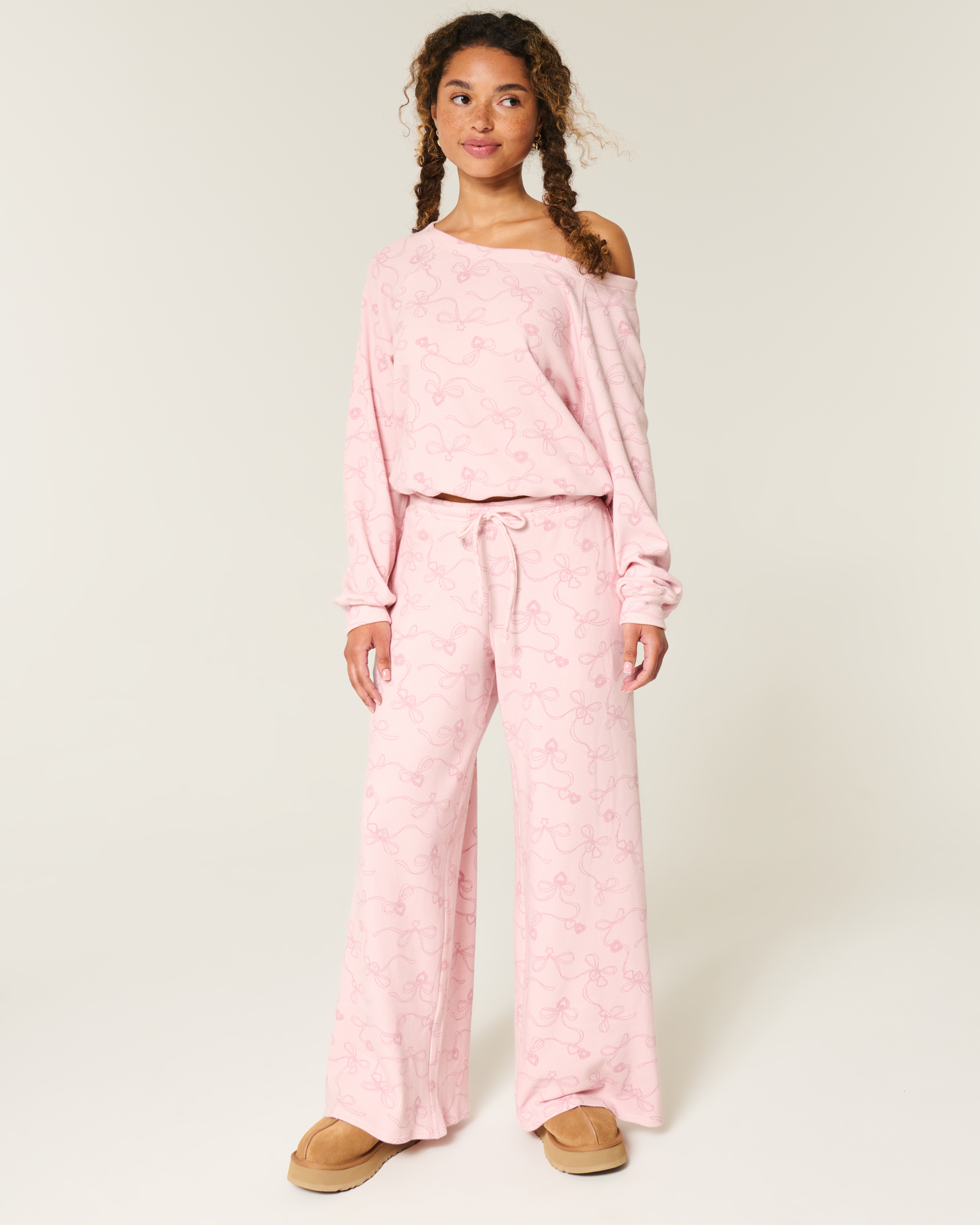 Gilly Hicks Baggy Cozy Waffle Pants
