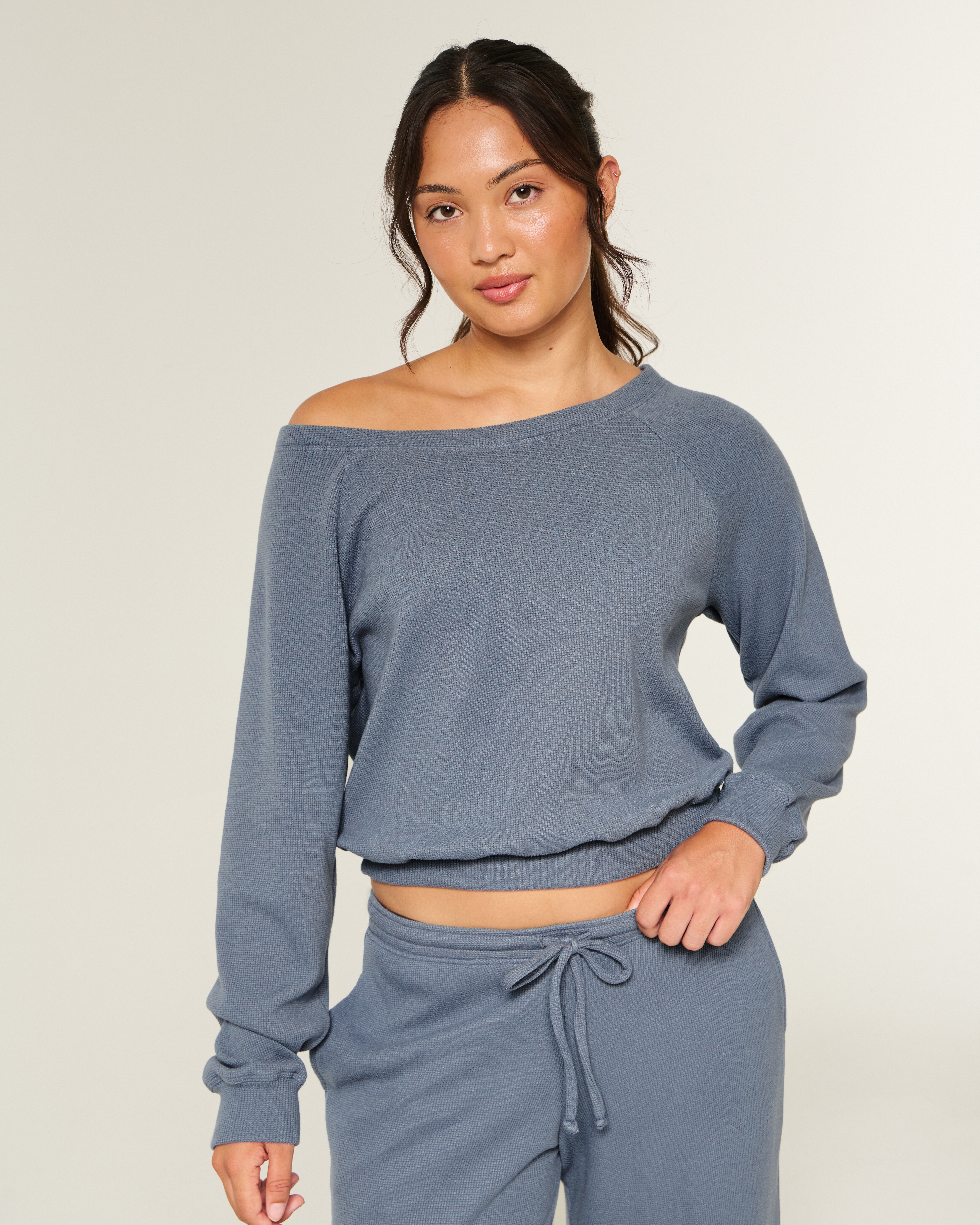 Hollister Gilly Hicks Waffle Off-the-Shoulder Top at Hamilton