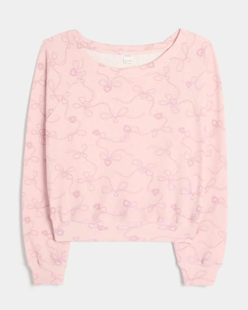 Gilly Hicks Waffle Off-the-Shoulder Top