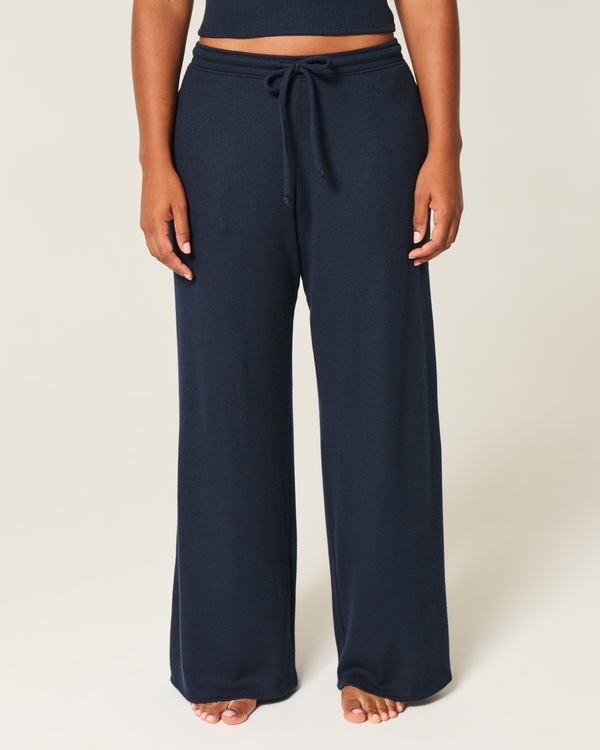 Gilly Hicks Baggy Cozy Waffle Pants, Navy view 2