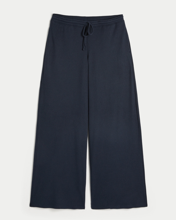 Gilly Hicks Baggy Cozy Waffle Pants, Navy view 1