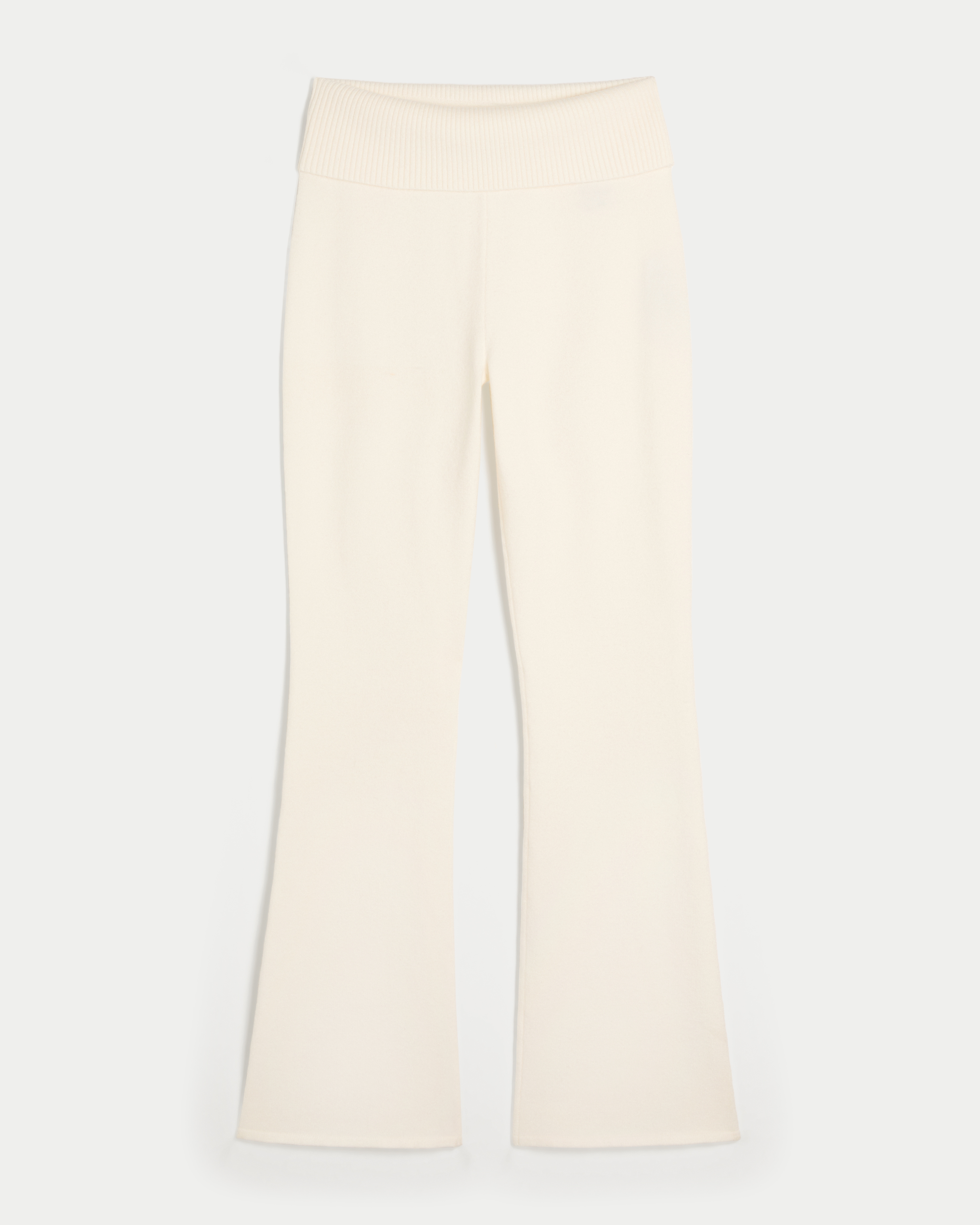 Gilly Hicks Sweater-Knit Foldover Bootcut Pants