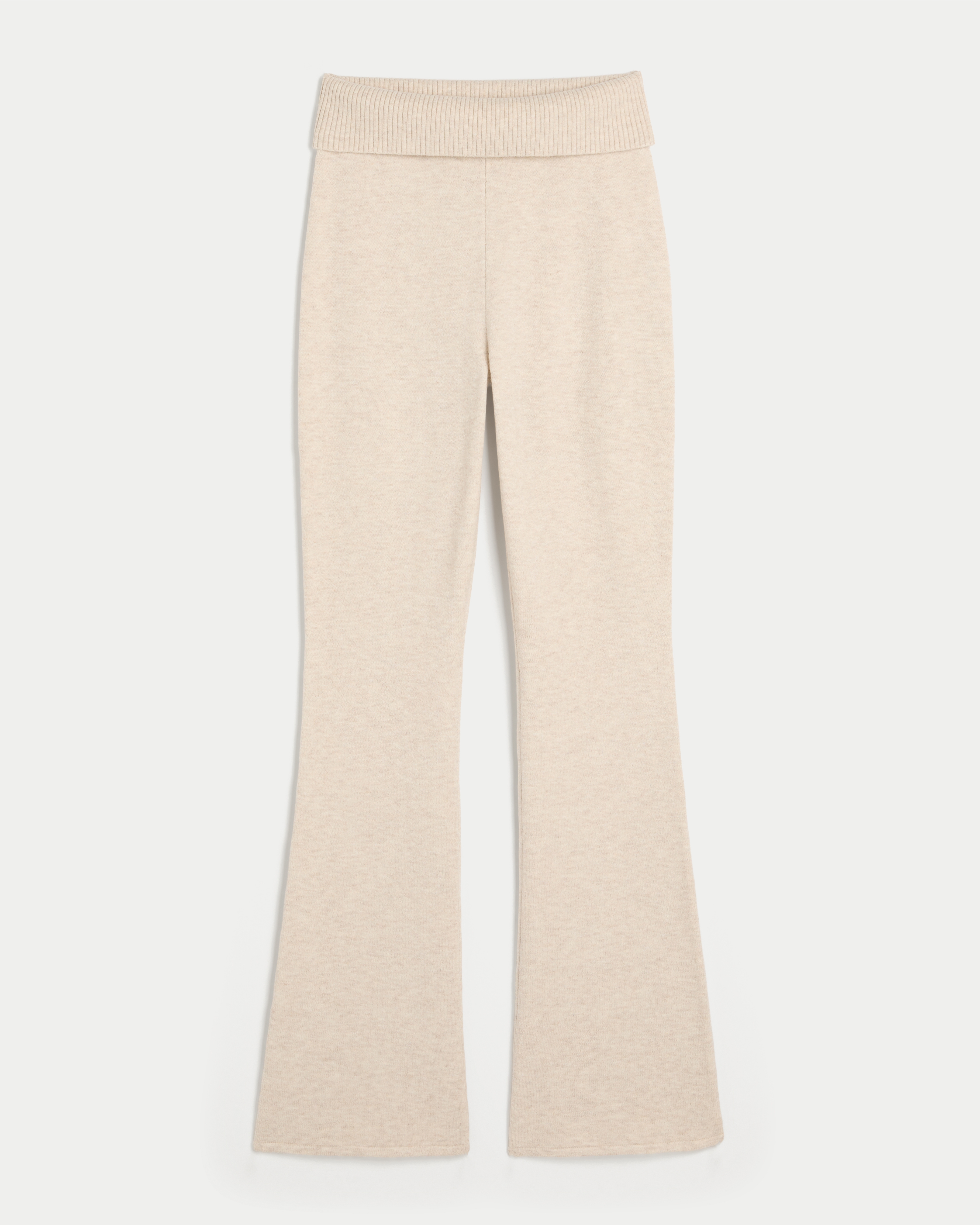 Gilly Hicks Sweater-Knit Foldover Waist Boot Pants