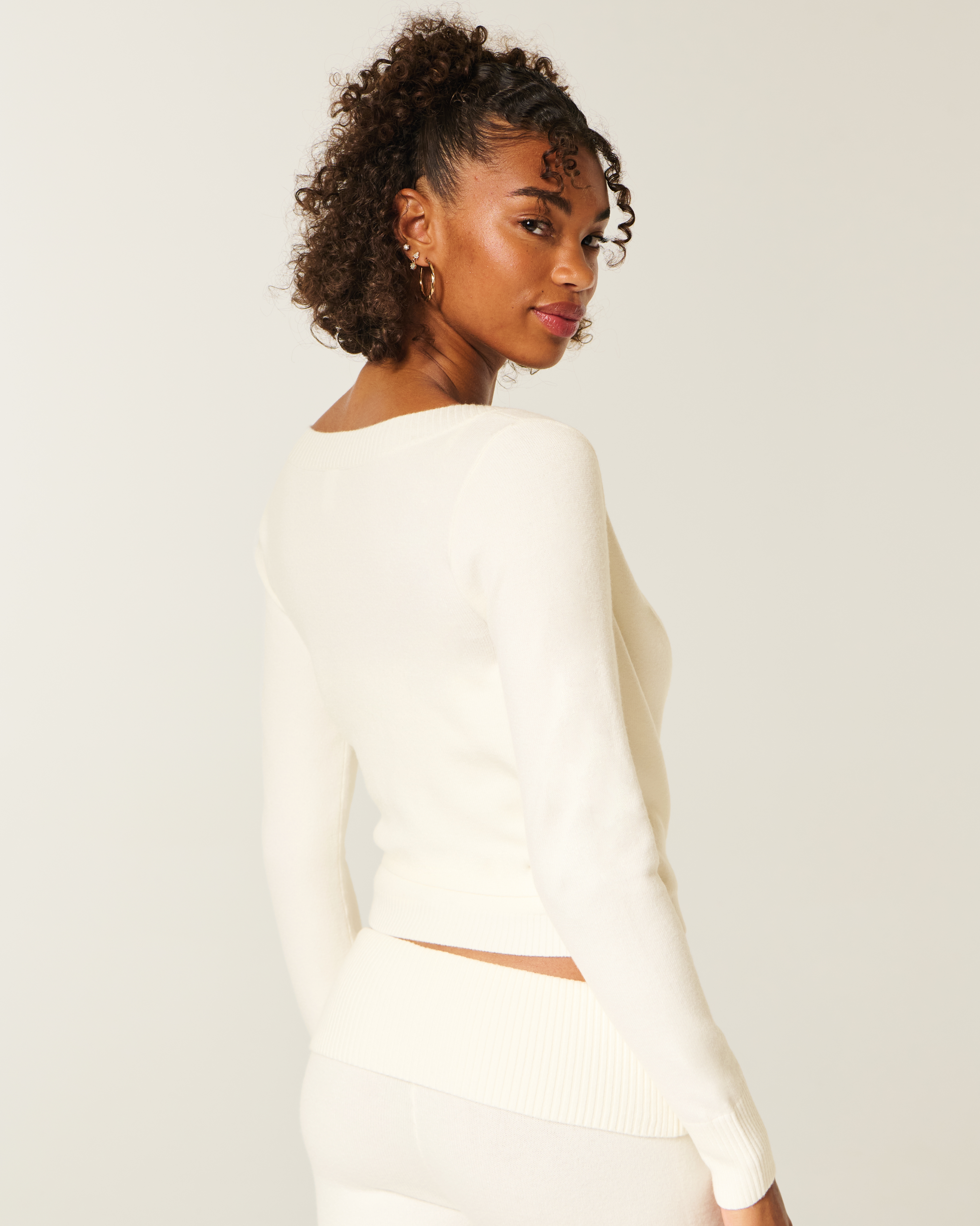 Gilly Hicks Sweater-Knit Multi-Way Wrap Top