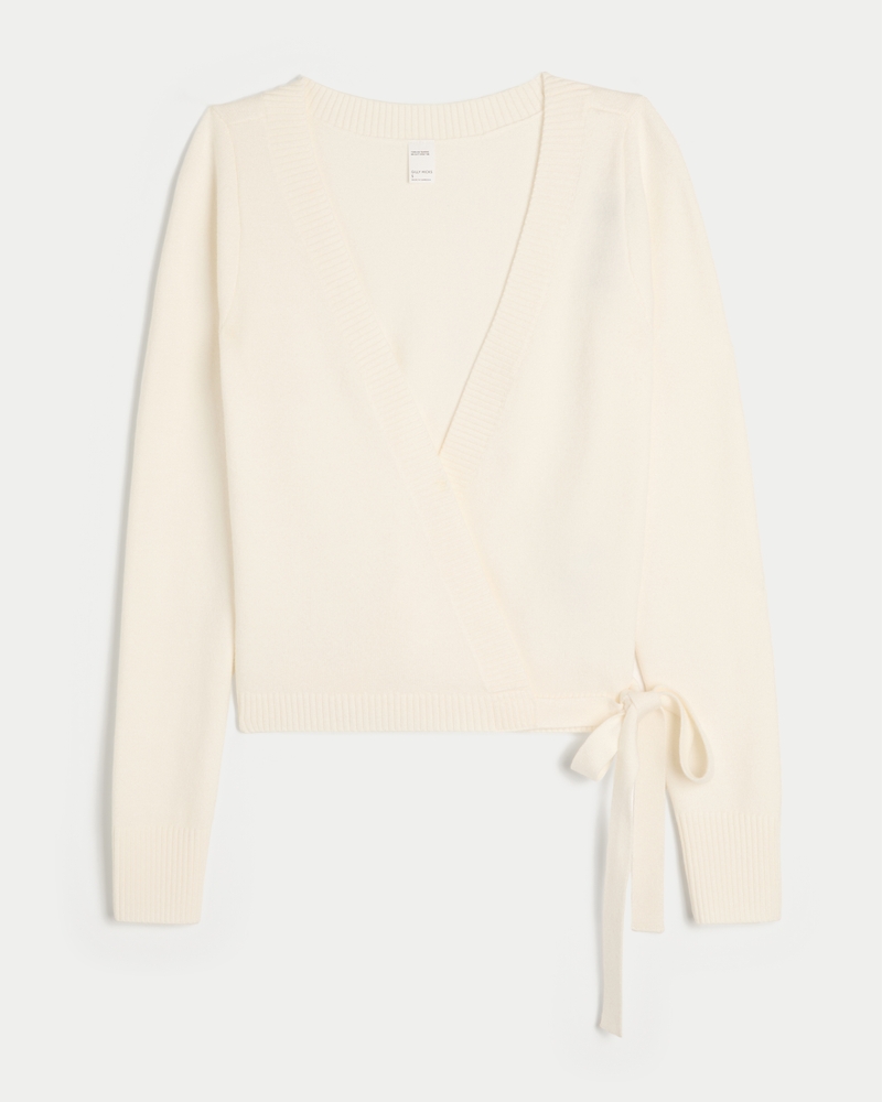Gilly Hicks Sweater-Knit Multi-Way Wrap Top