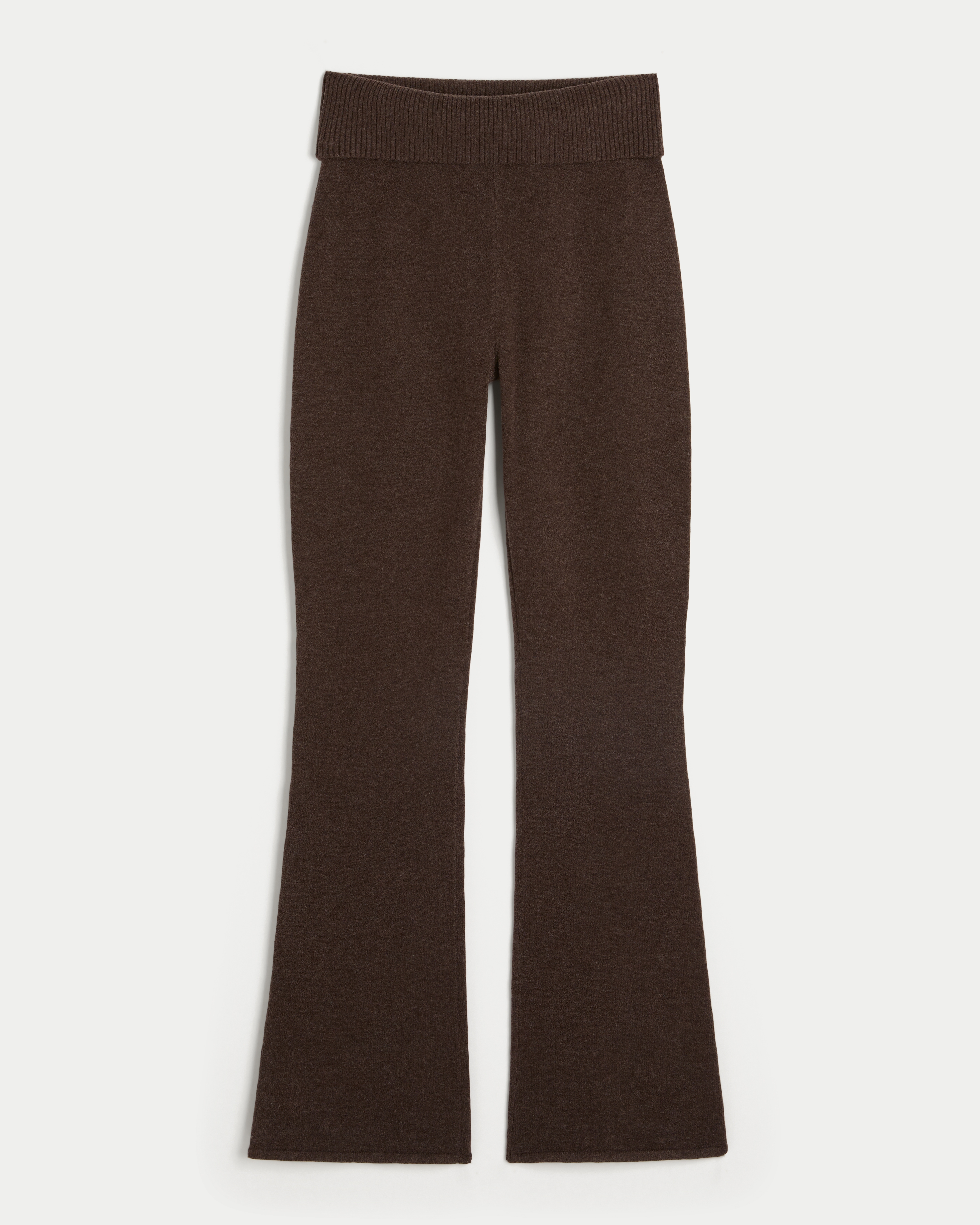 Gilly Hicks Sweater-knit Foldover Bootcut Pants