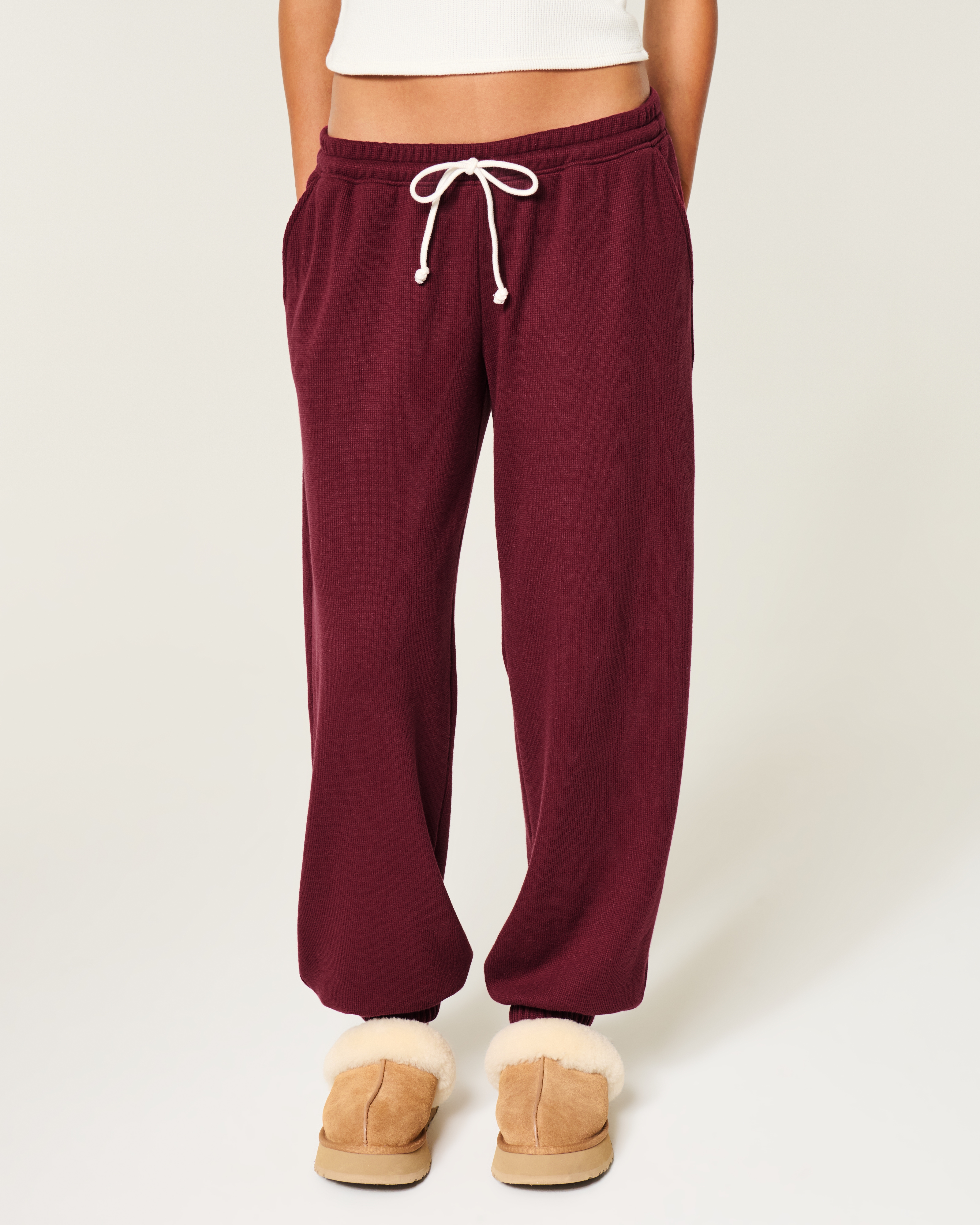 Gilly Hicks Always Cozy Waffle Baggy Joggers