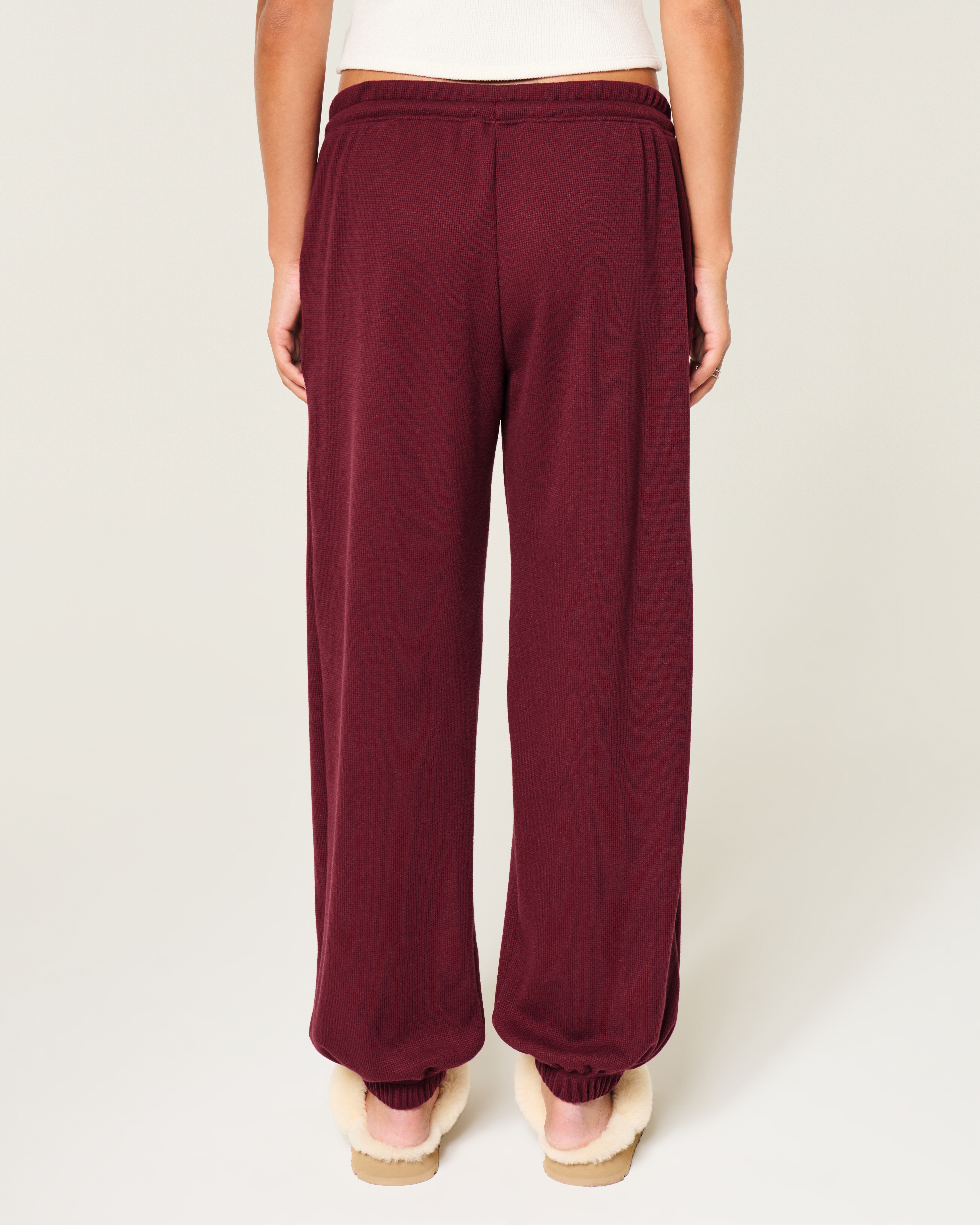 Gilly Hicks Always Cozy Waffle Baggy Joggers