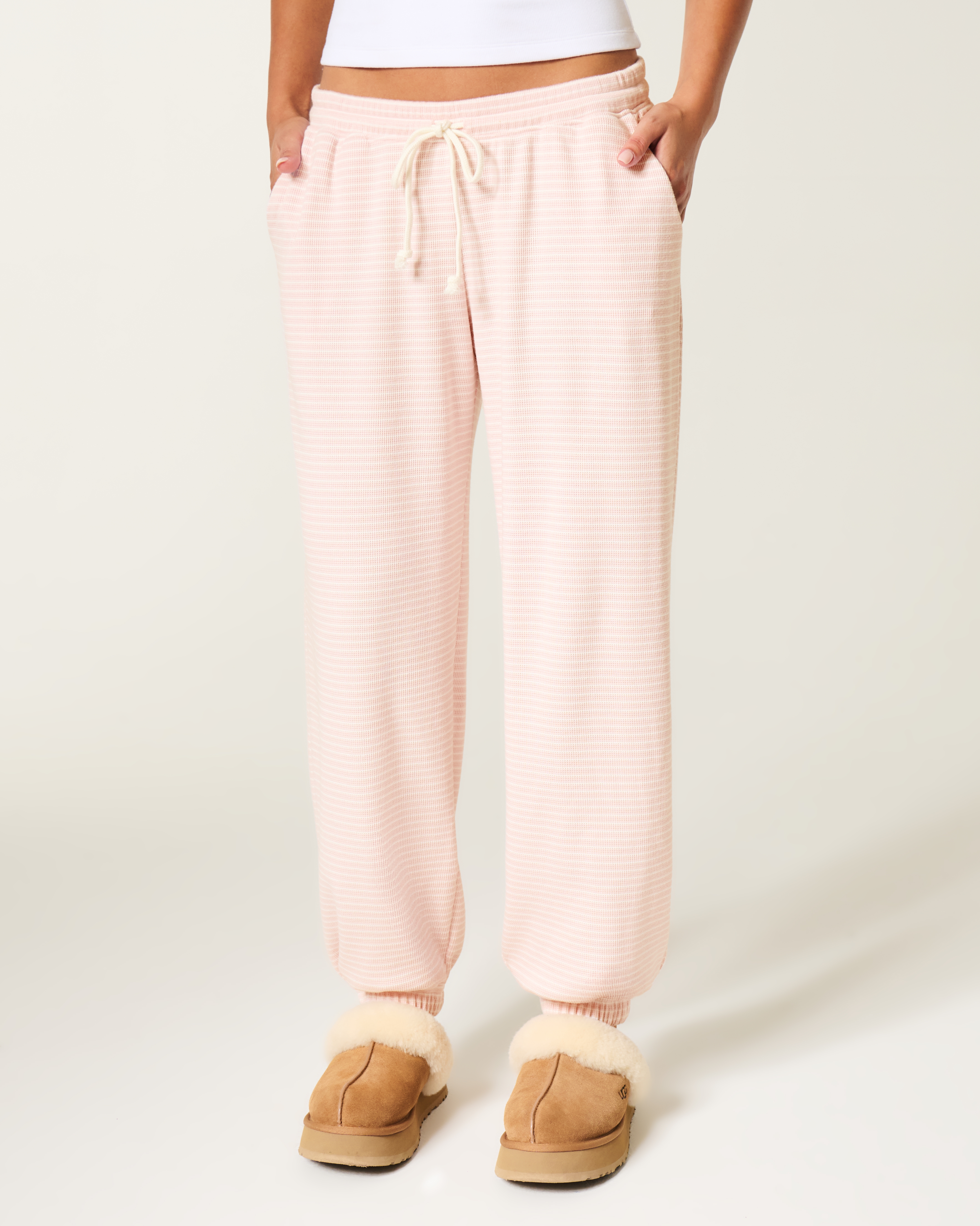 Gilly Hicks Always Cozy Waffle Baggy Joggers