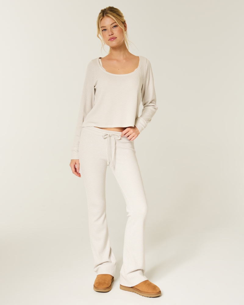 Women's Gilly Hicks Always Cozy Waffle Bootcut Pants | Women's Sleepwear | HollisterCo.com