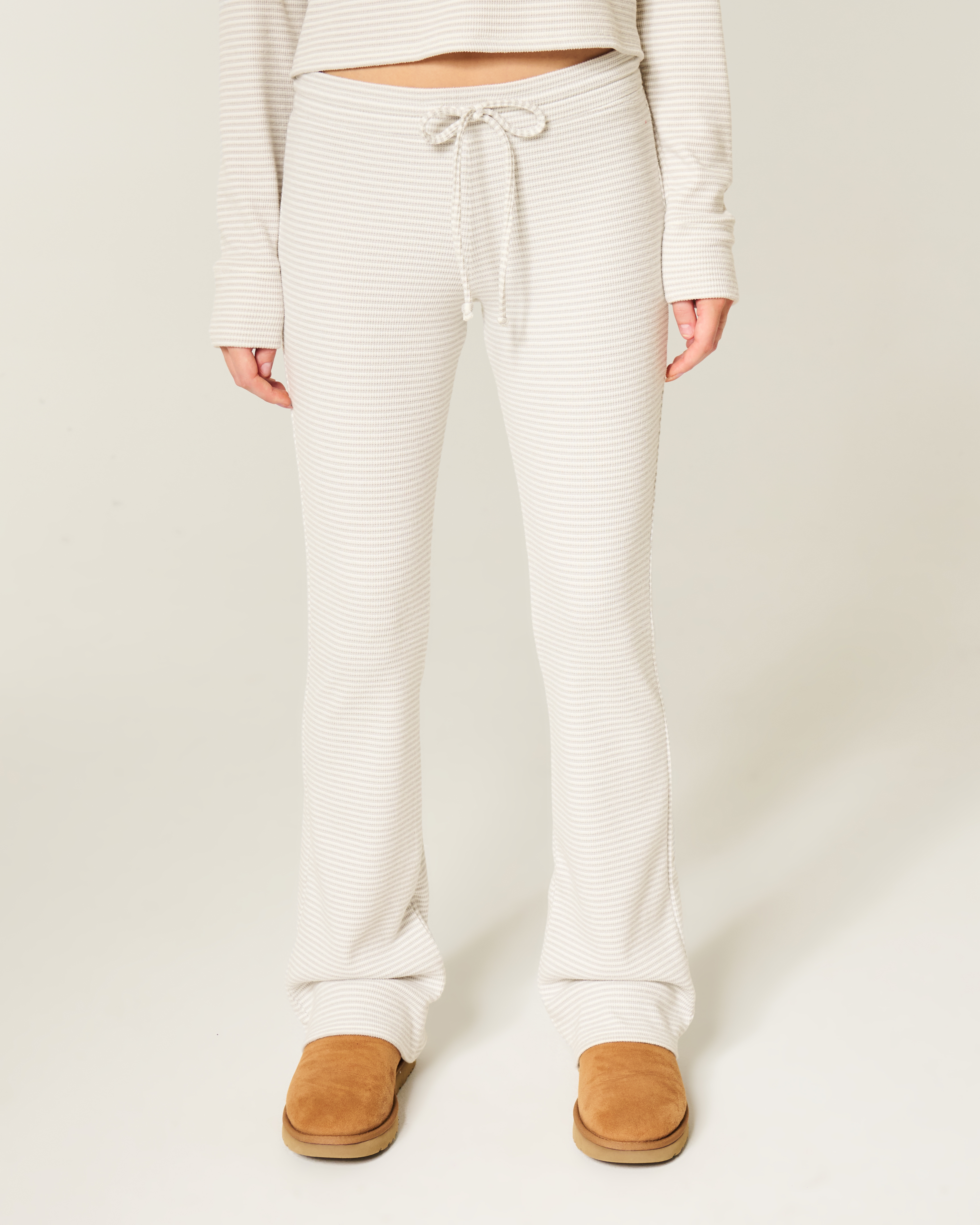 Gilly Hicks Always Cozy Waffle Bootcut Pants