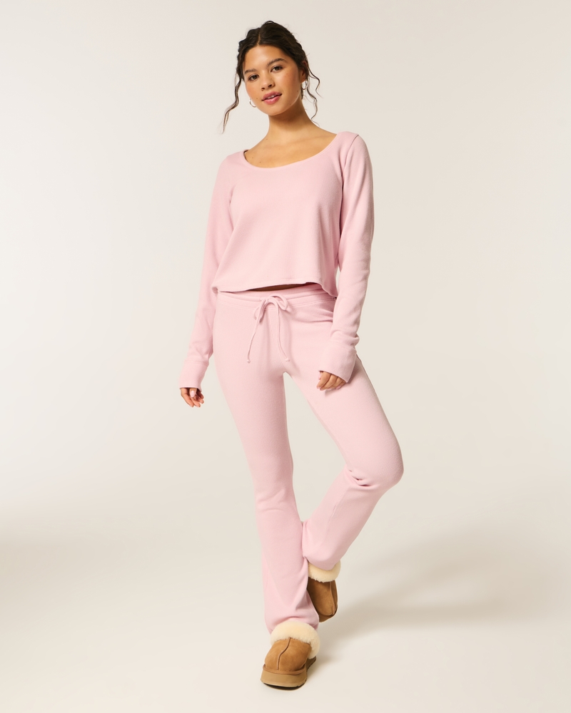 Gilly Hicks Always Cozy Waffle Long-Sleeve Scoop Top