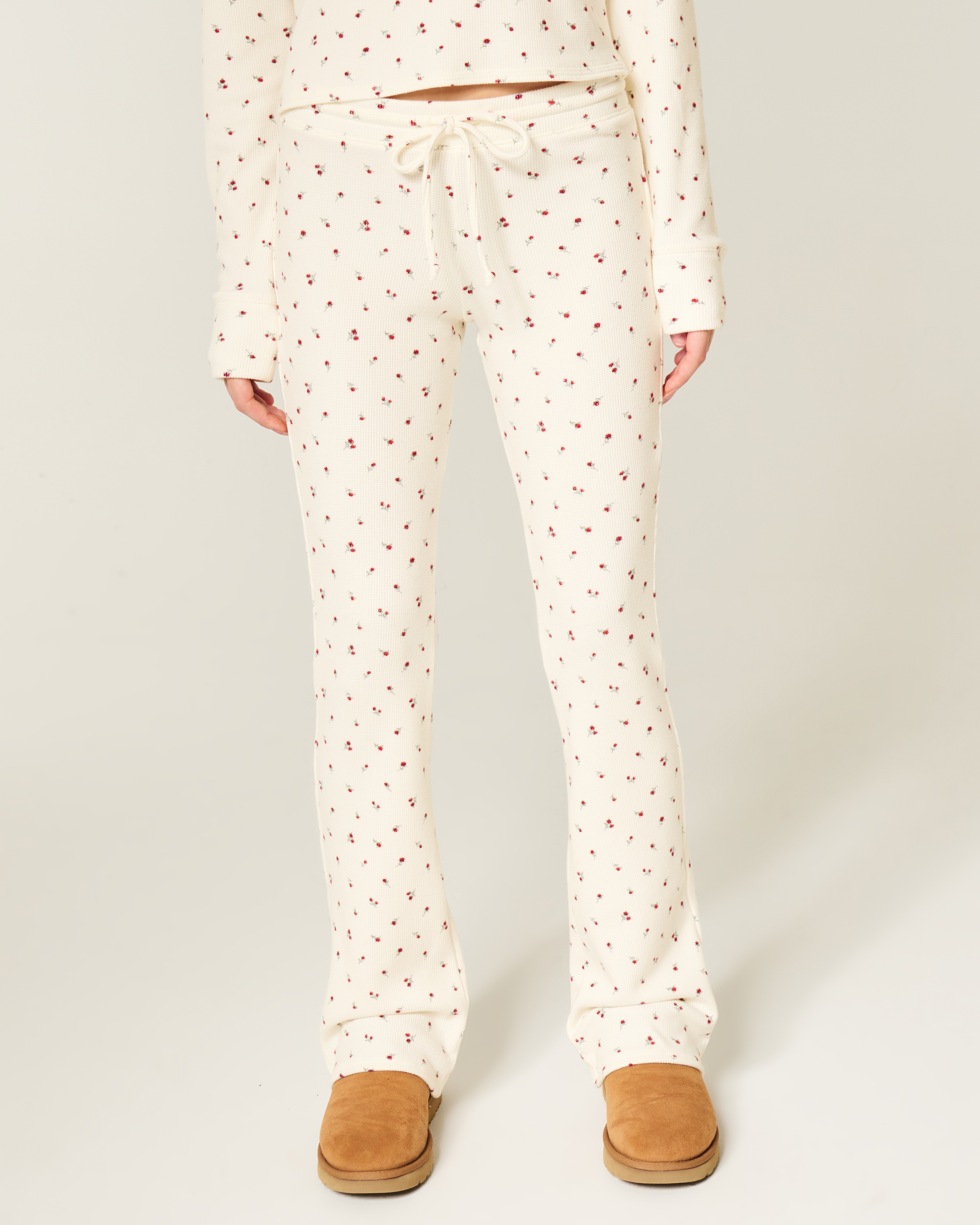 Gilly Hicks Cozy Waffle Bootcut Pants