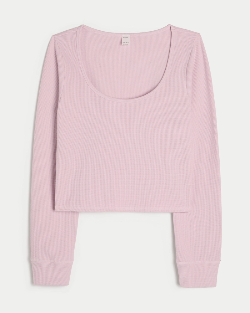 Gilly Hicks Waffle Zip-Up Hoodie