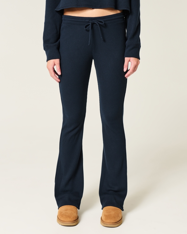 Gilly Hicks Waffle Boot Pants, Navy view 2
