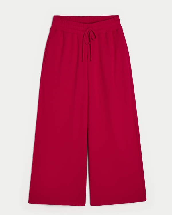 Gilly Hicks Waffle Baggy Pants, Crimson view 1
