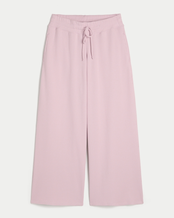 Gilly Hicks Waffle Baggy Pants, Light Lilac view 1