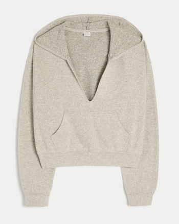 Women's Gilly Hicks Knit V-Neck Hoodie | Women's New Arrivals | HollisterCo.com