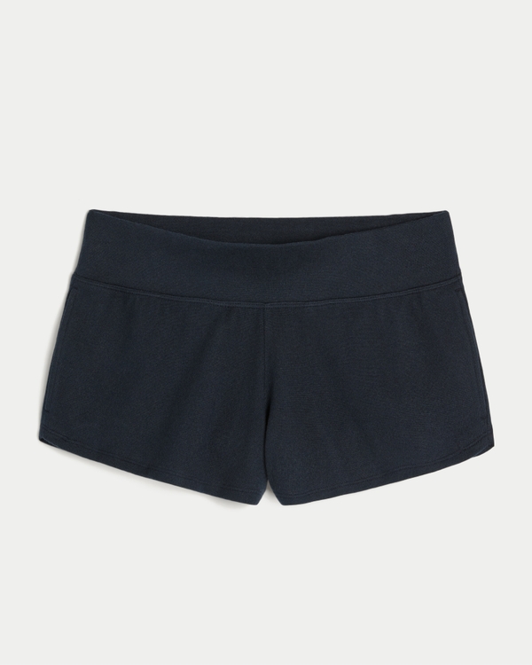 Gilly Hicks Knit Mini Shorts, Navy view 1