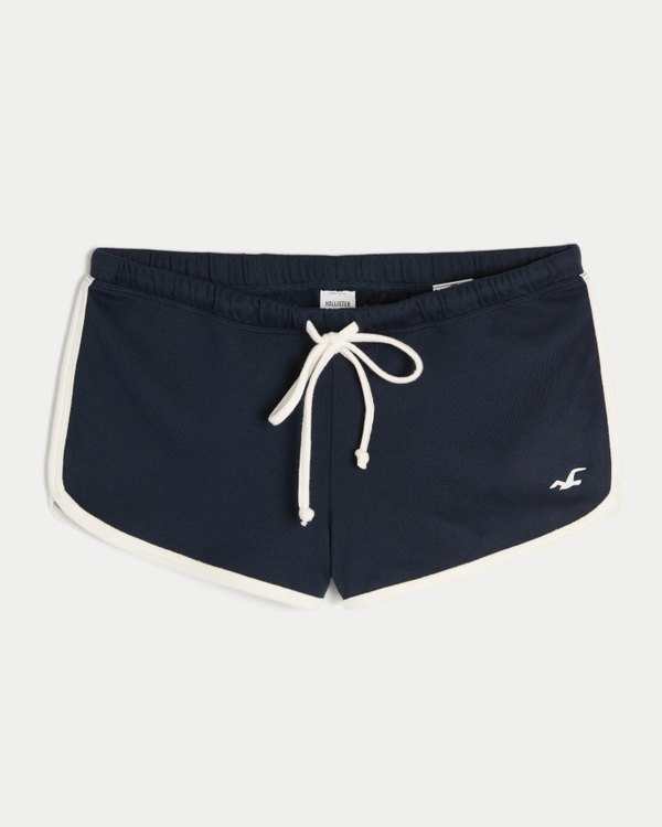 Always Cozy Tipped Mini Shorts, Navy view 1