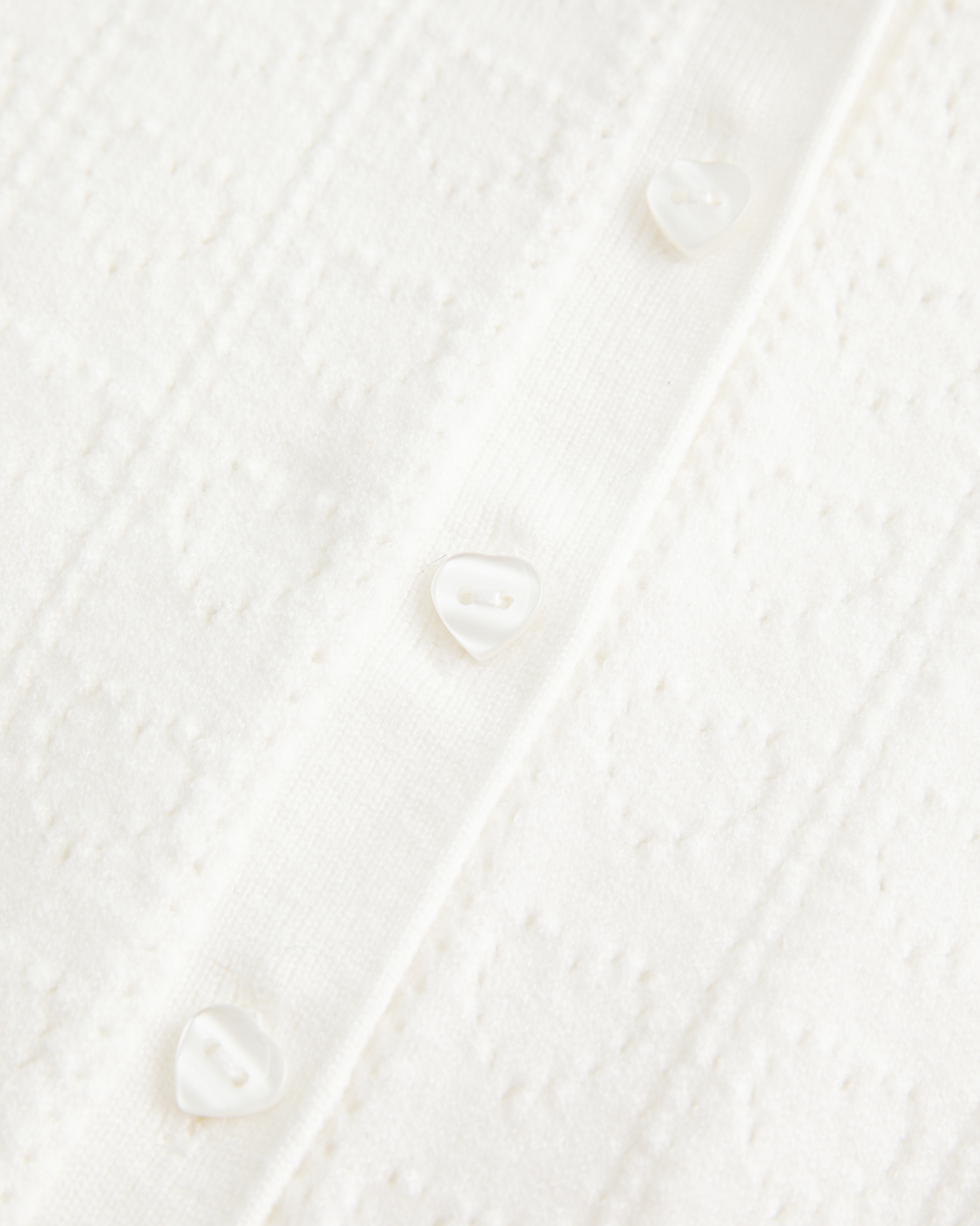 Gilly Hicks Heart Pointelle Cardigan