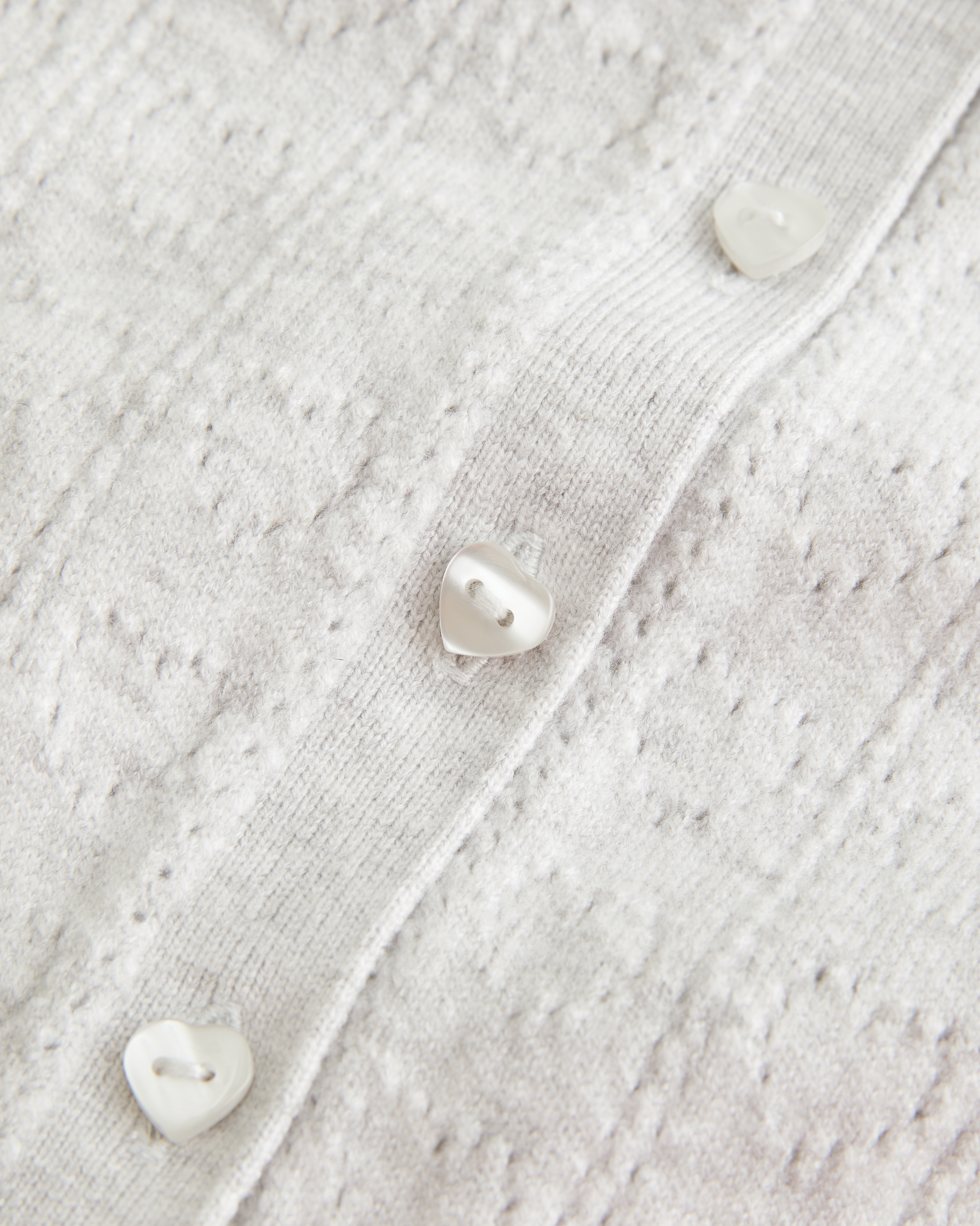 Gilly Hicks Heart Pointelle Cardigan