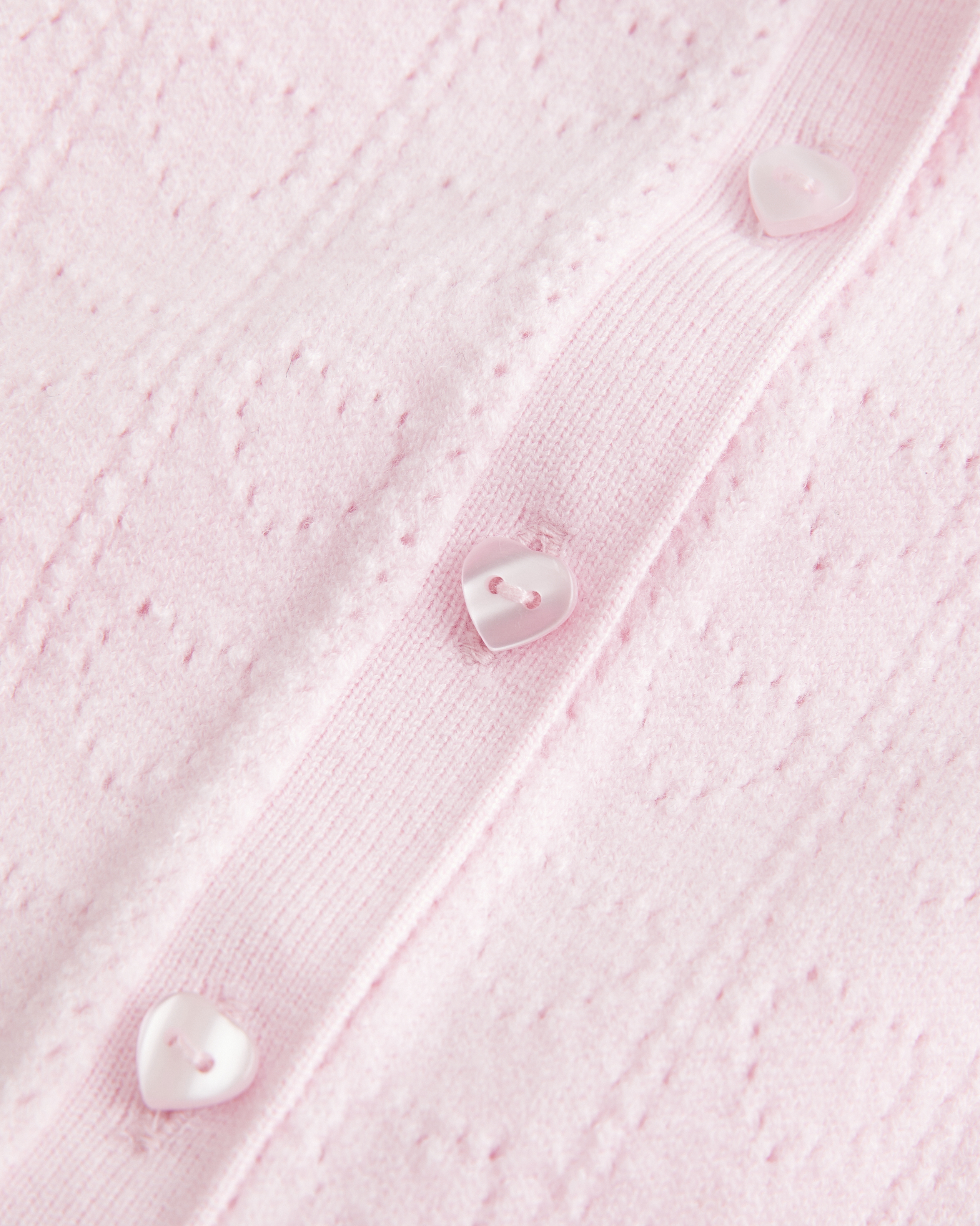 Gilly Hicks Heart Pointelle Cardigan