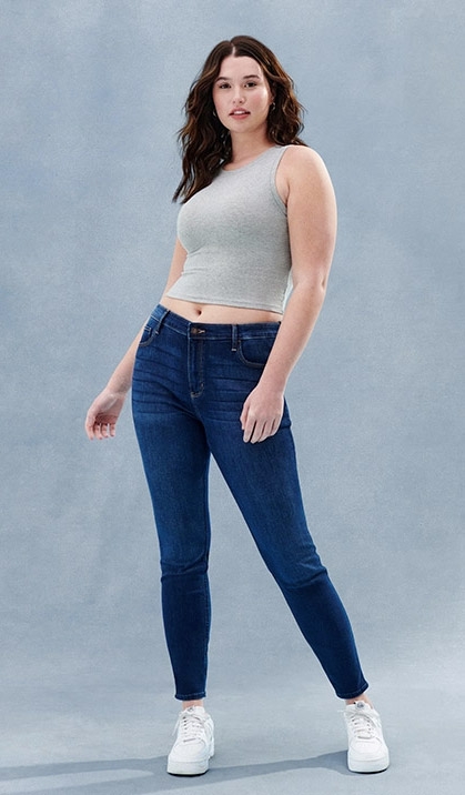  Hollister California Jeans súper ajustados de tiro alto para  mujer HOW-38, 0724-279 : Ropa, Zapatos y Joyería