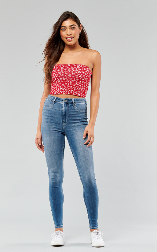 hollister high waist jeans