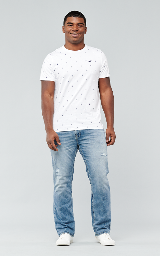 hollister ripped jeans men