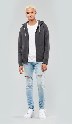 ripped jeans hollister mens