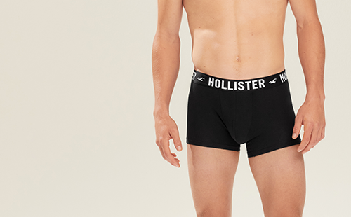 Hollister Men's Woven Boxer/ Underwear/ Shorts Mint Pattern Size Large