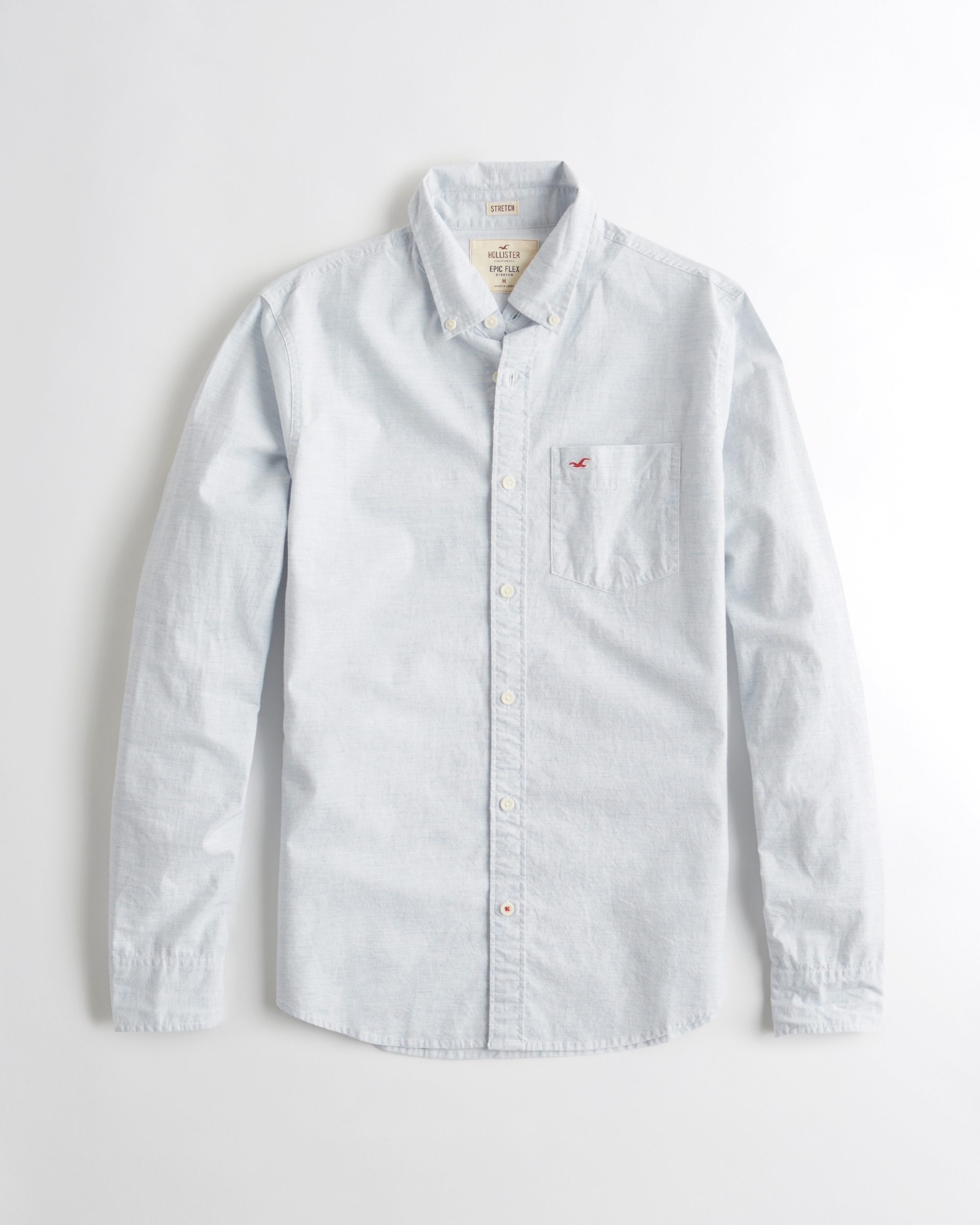 hollister epic flex stretch shirt