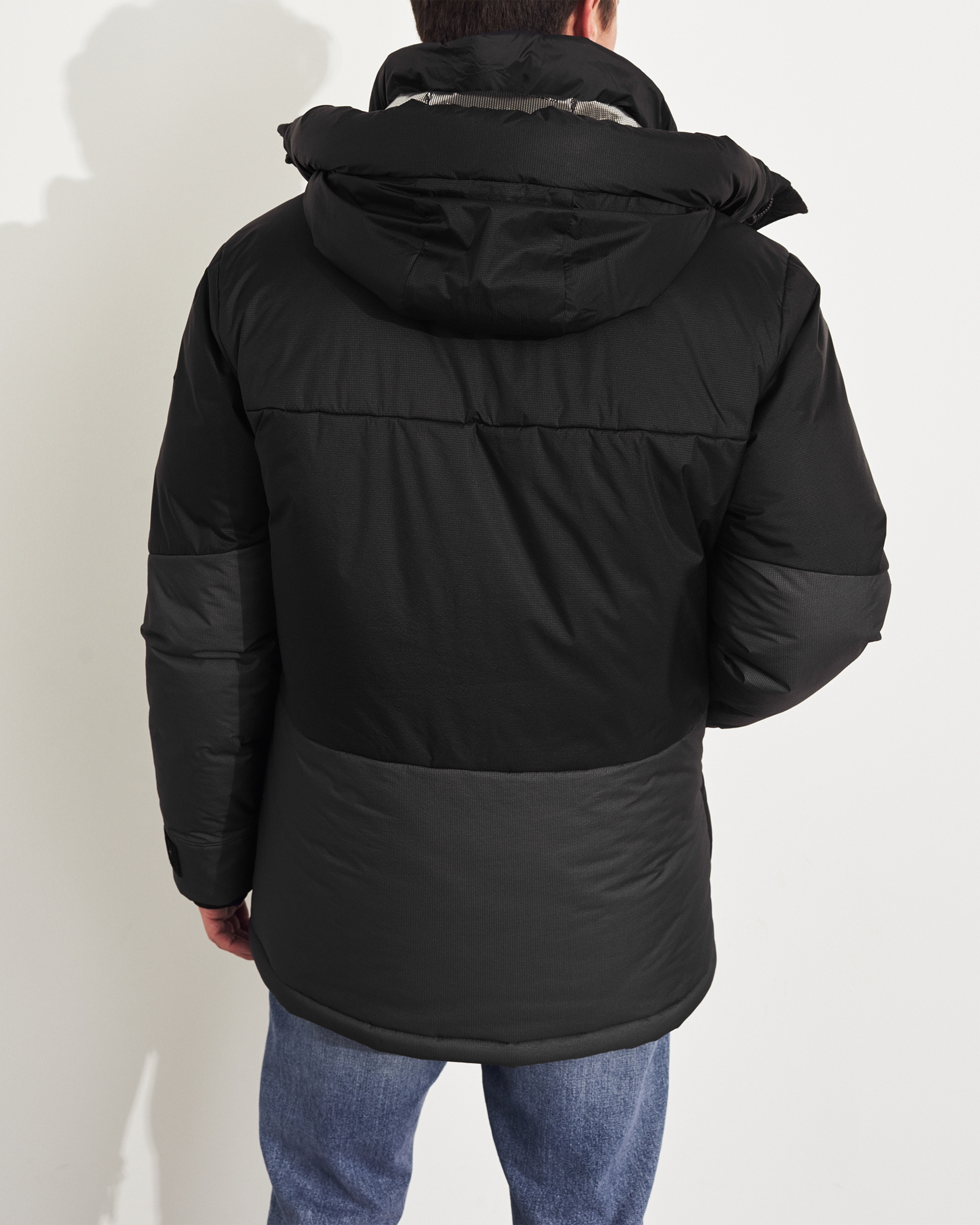 down blend parka hollister