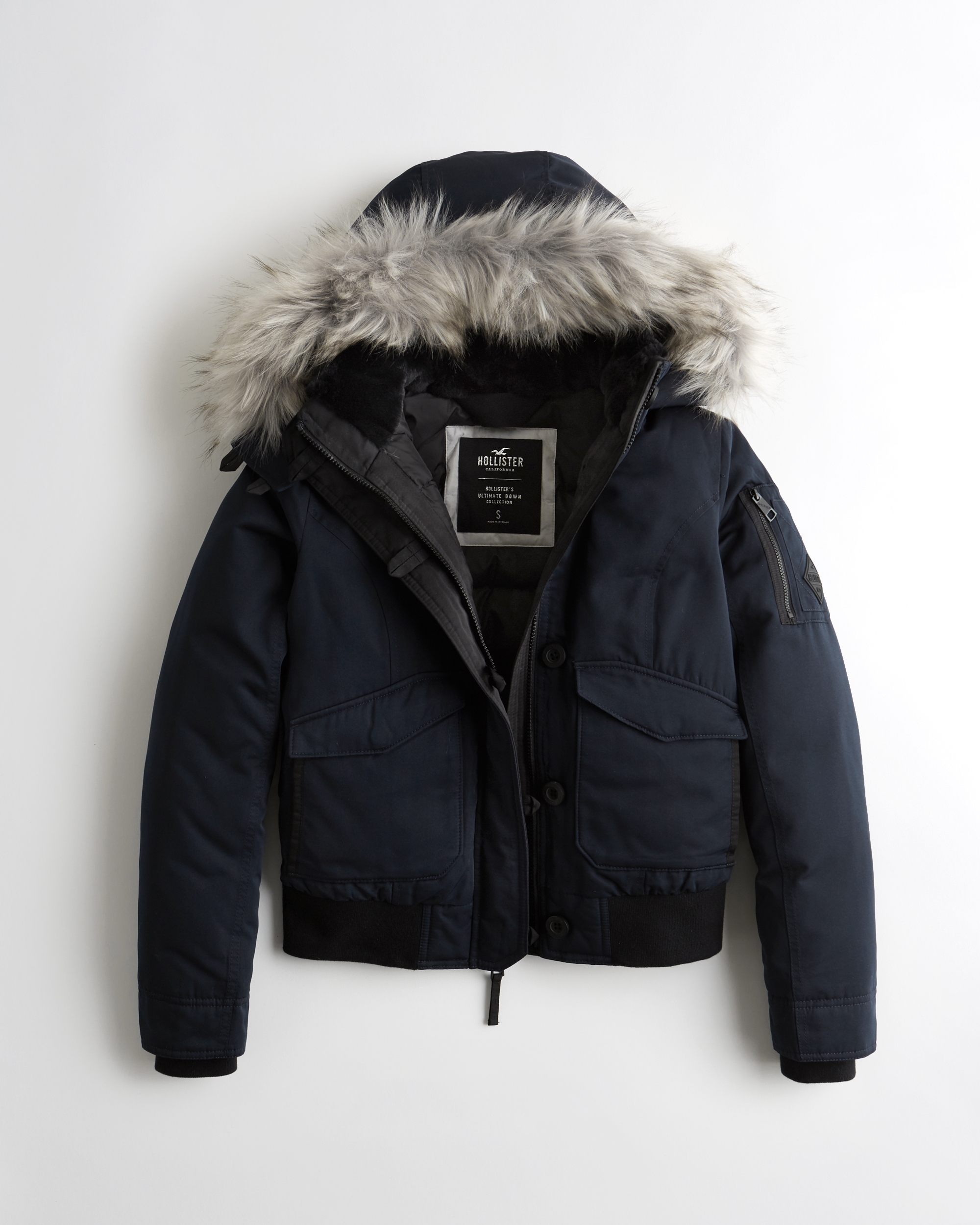 hollister down parka